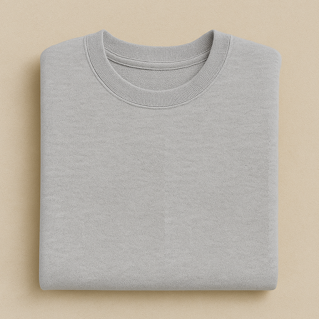 Sweat brodé unisexe personnalisable / Gris