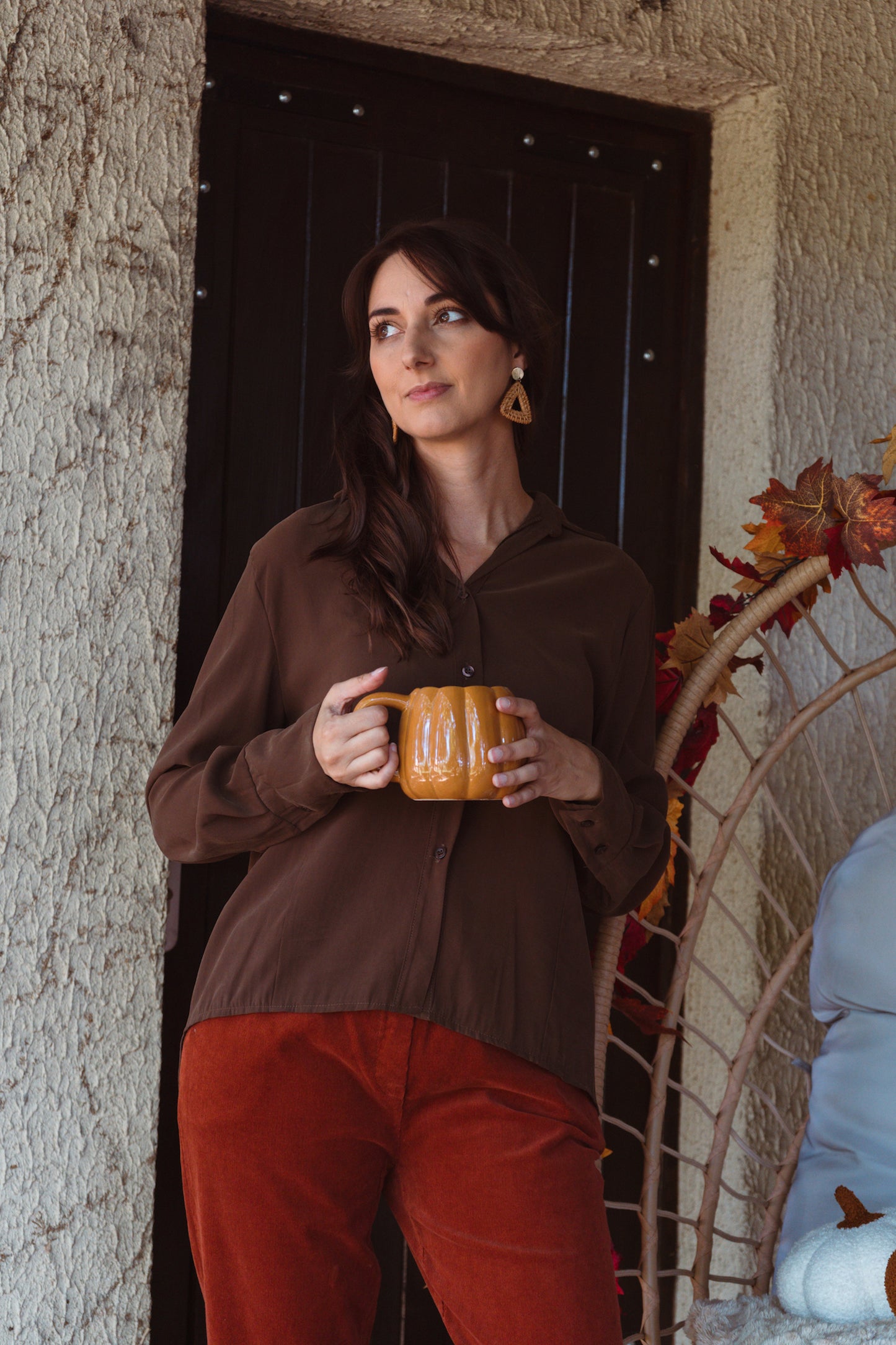 Grand Mug Citrouille - Terracotta