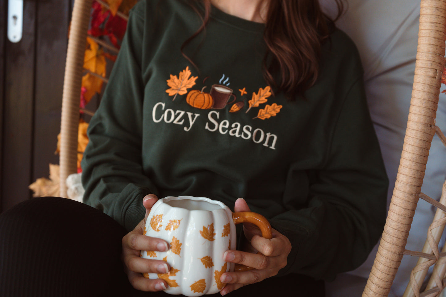 Sweat brodé "Cozy season"