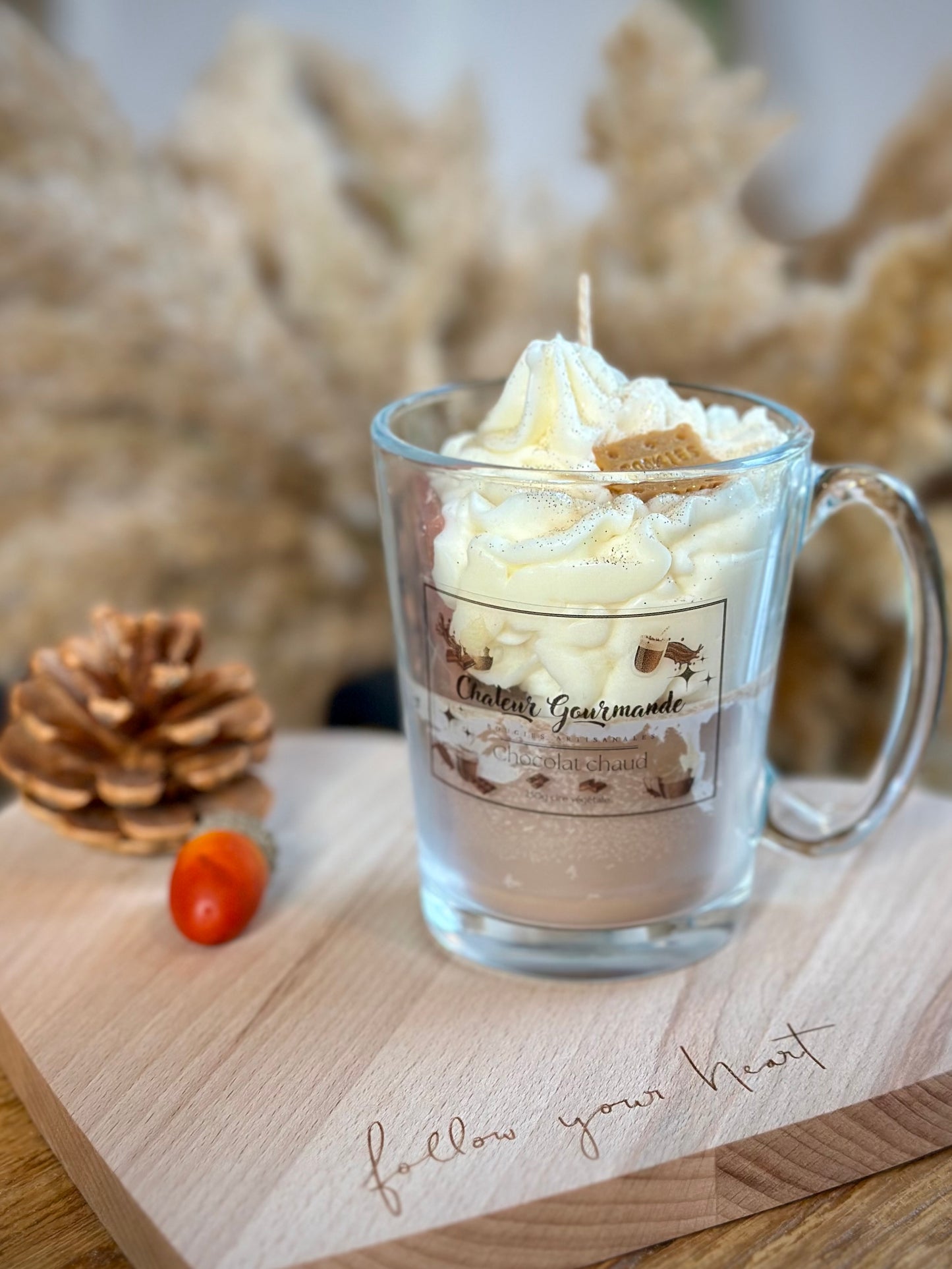 Bougie tasse à chocolat