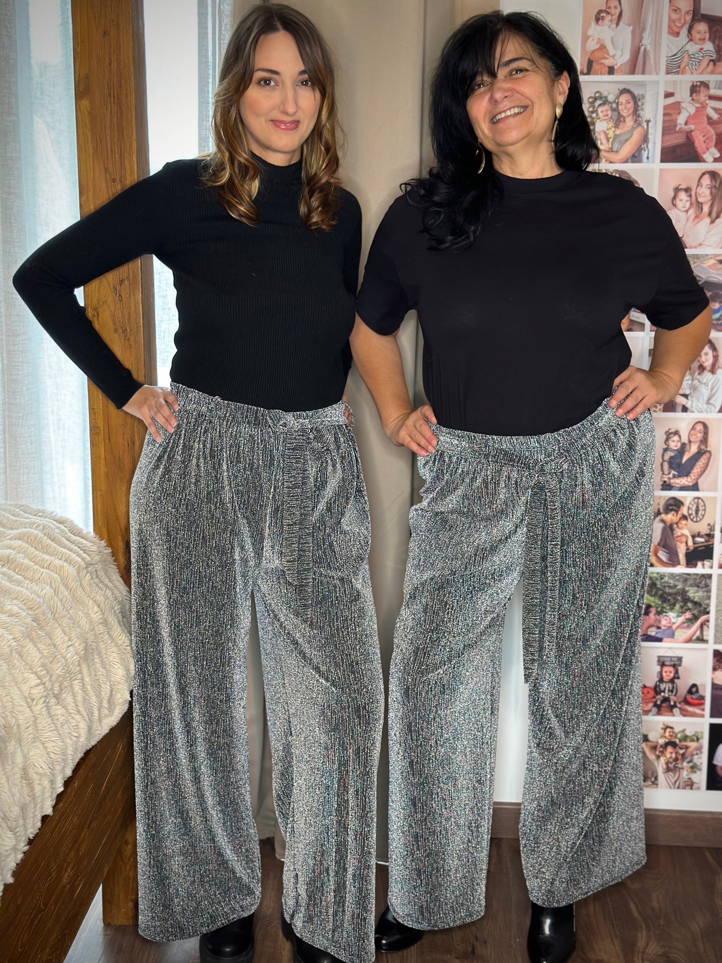 Pantalon de fêtes ceinturé Grande Taille