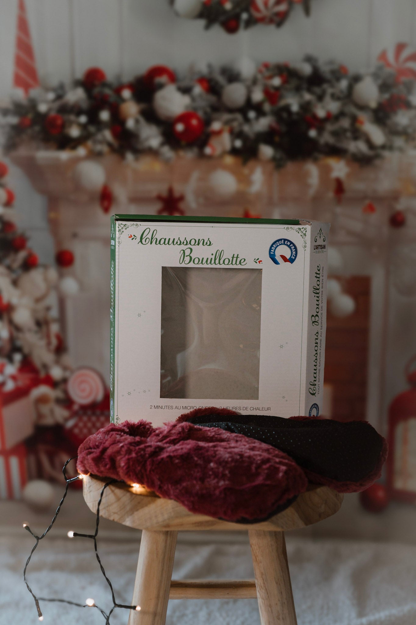 Chaussons bouillotte / prune