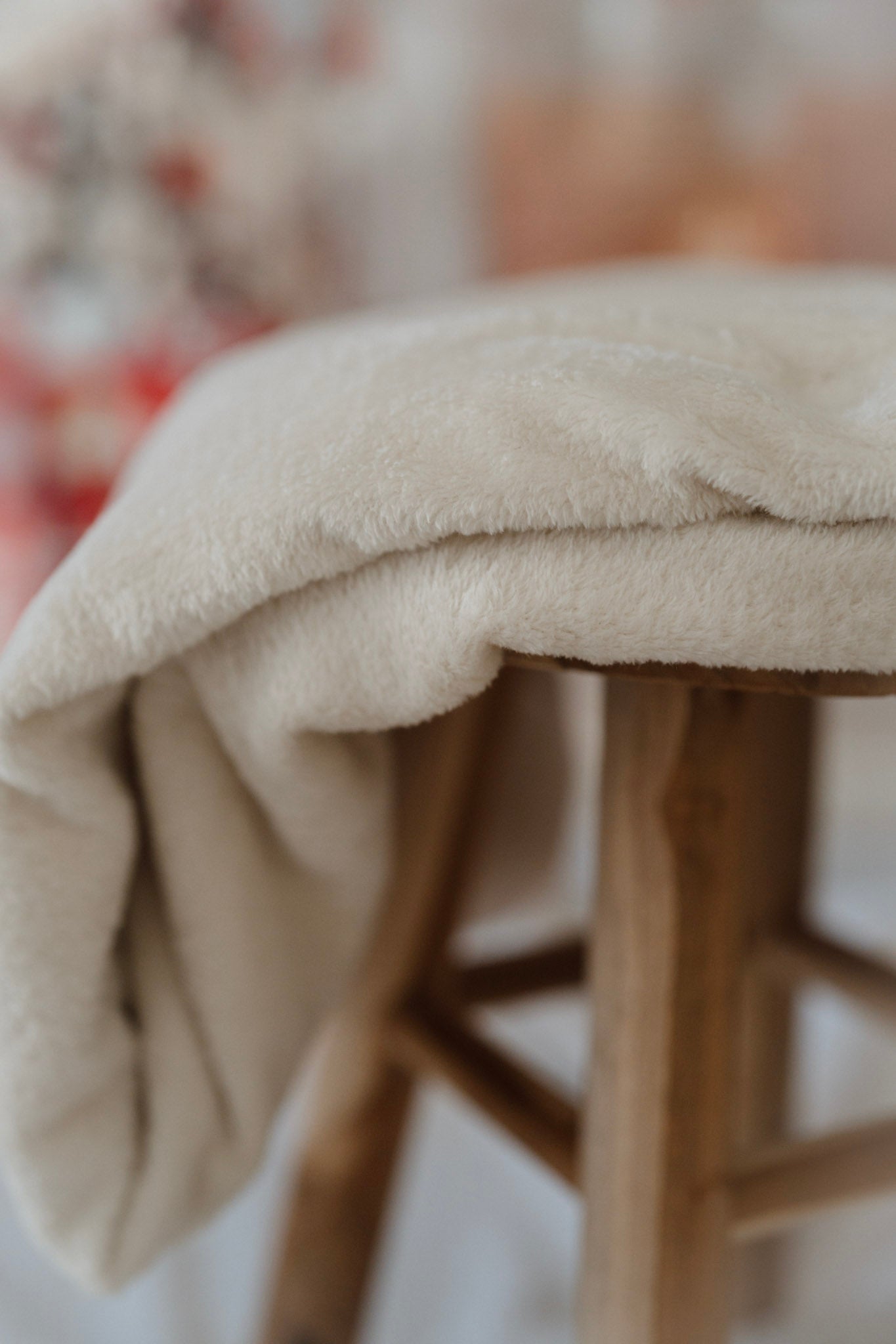 Plaid personnalisable en broderie / Beige