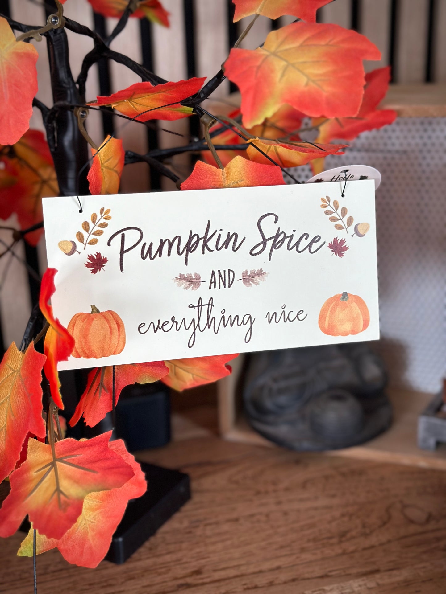 Panneau à suspendre / thème automne
