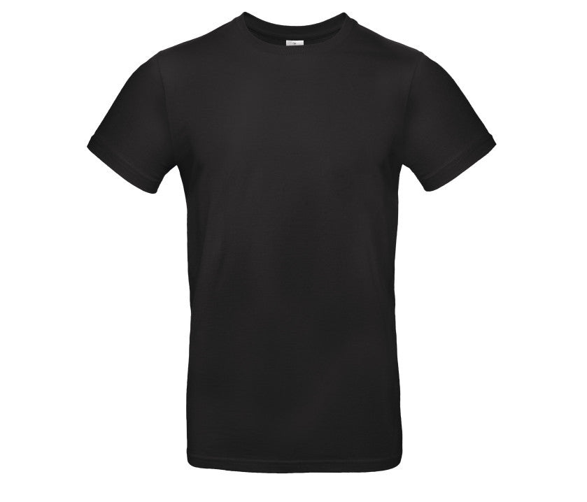 T-shirt noir droit unisexe personnalisé