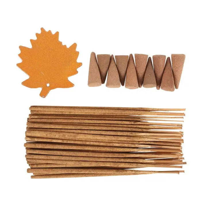 Coffret d'encens d'automne à l'orange et à la cannelle 🍂