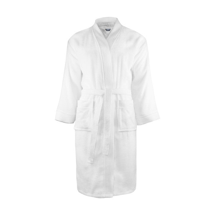 Peignoir adulte personnalisable (broderie) / Blanc
