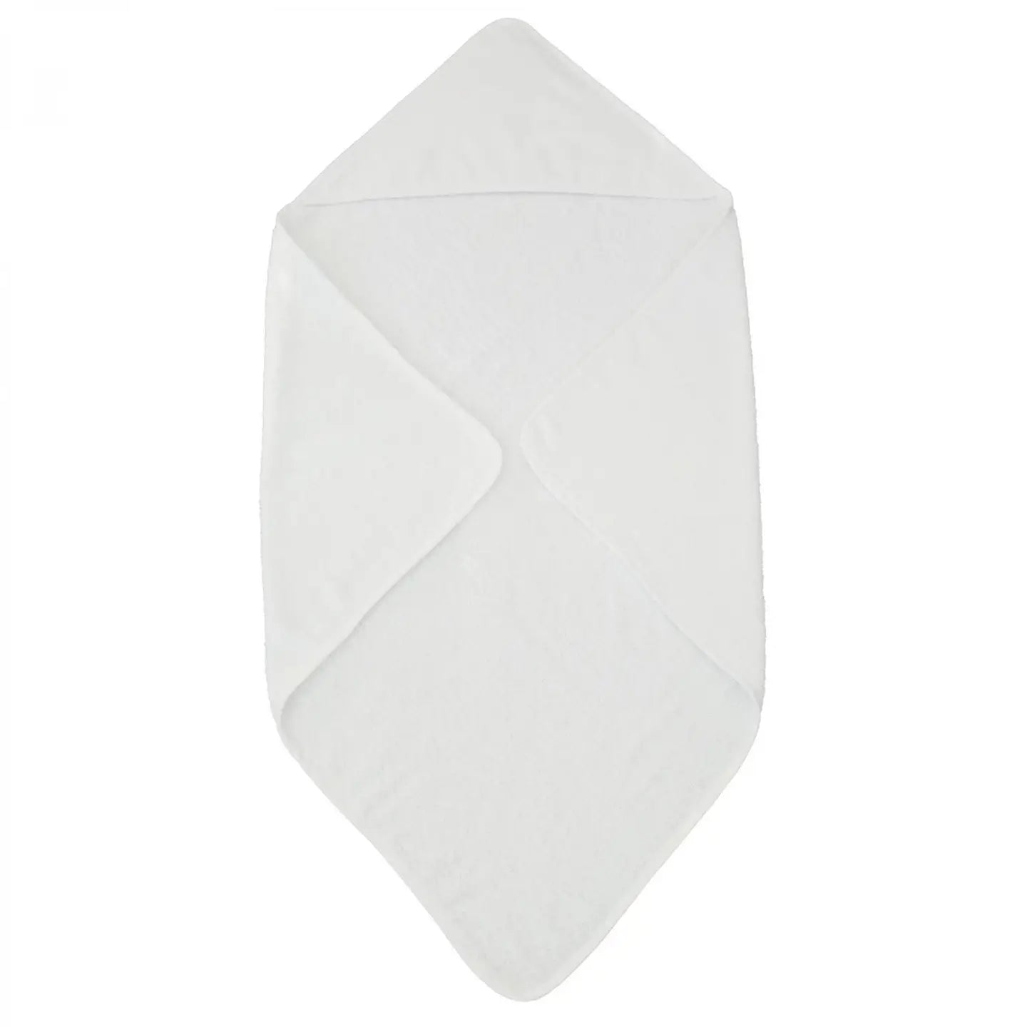 Cape de bain bio pour bébé personnalisable (broderie) / Blanc