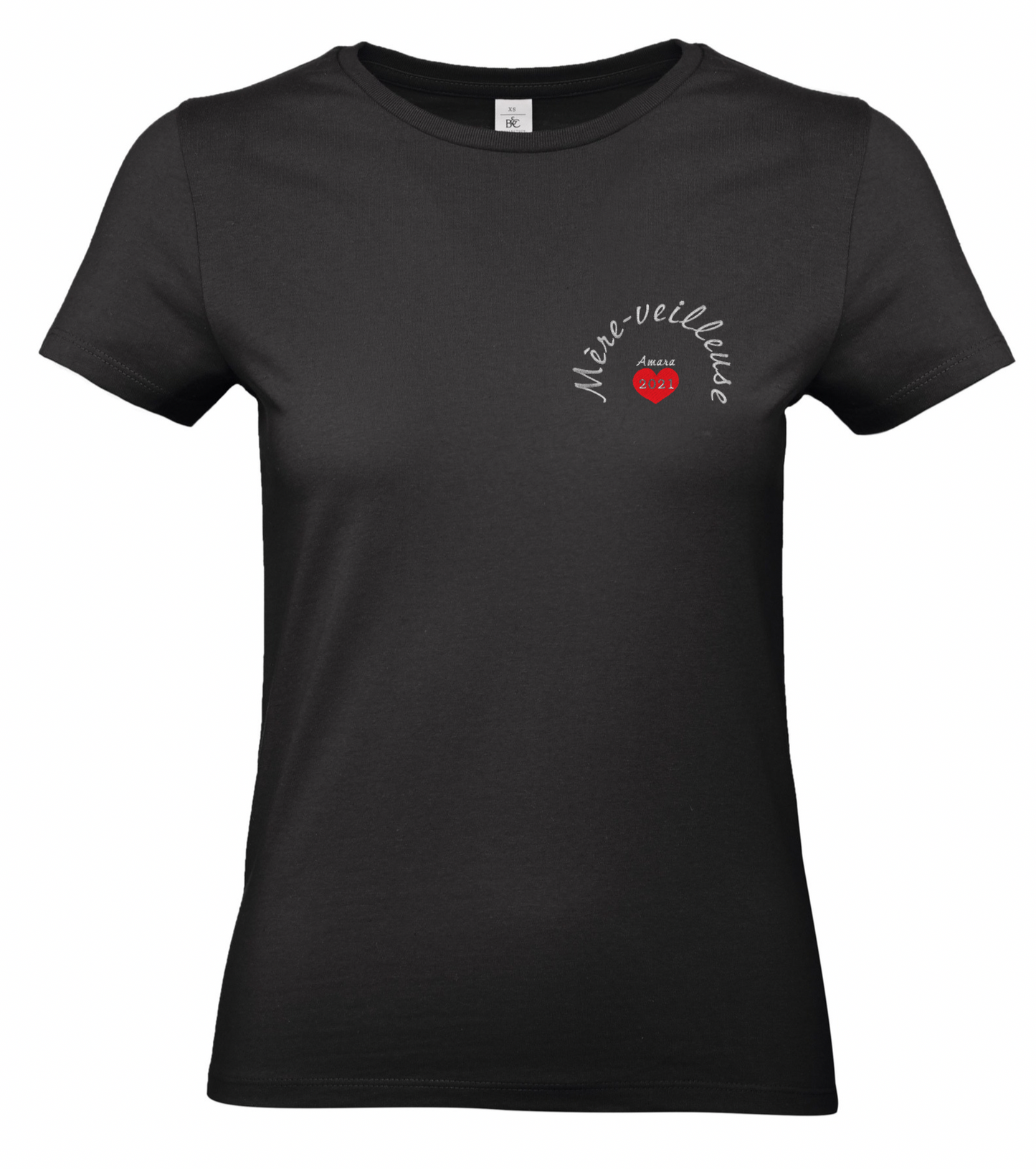 T-shirt noir personnalisé / Femme