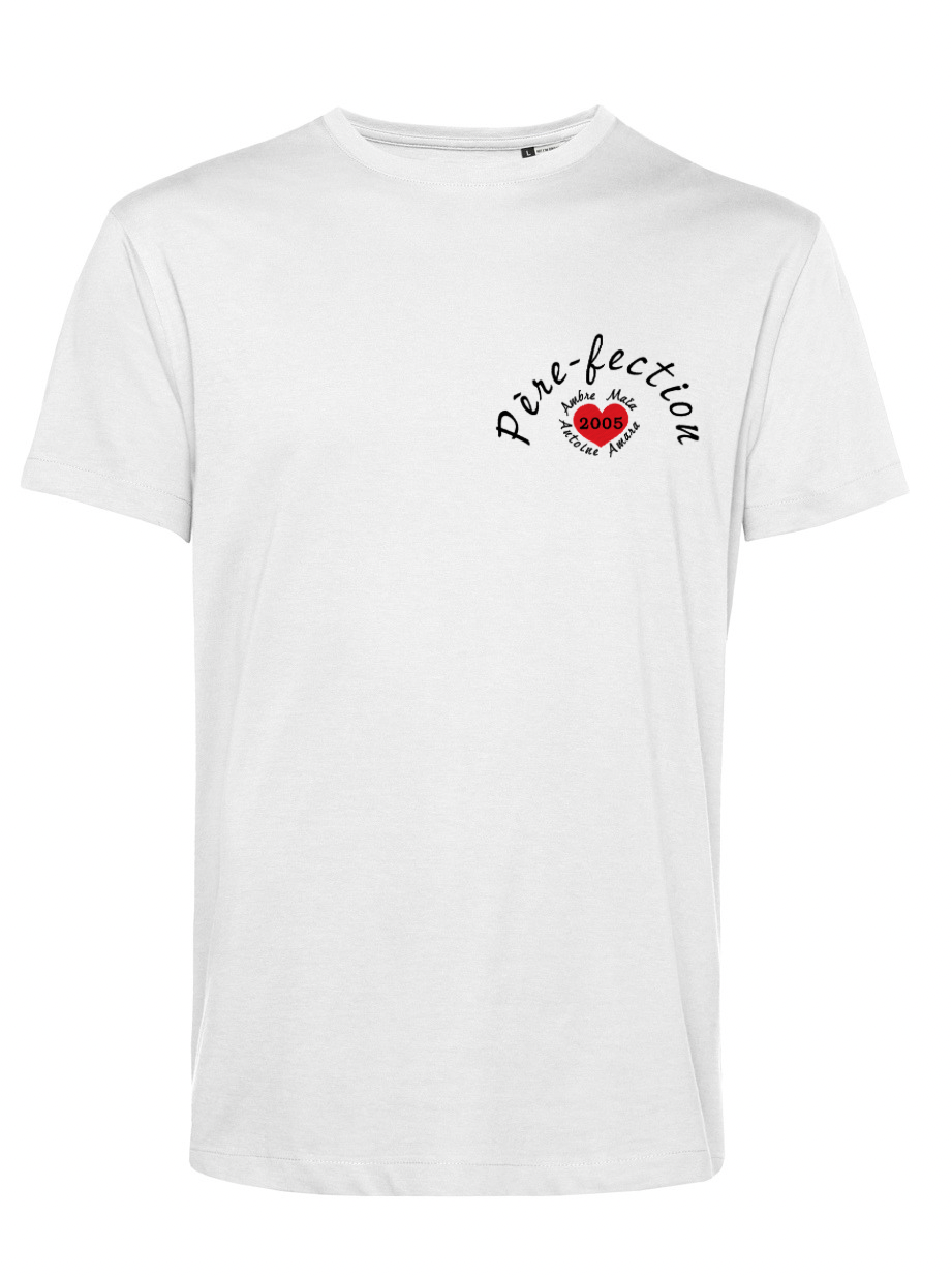 T-shirt blanc personnalisé / Homme