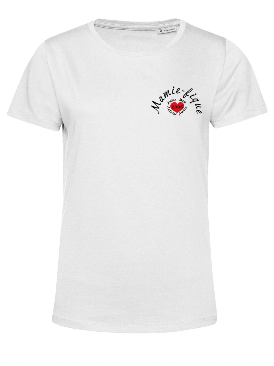 T-shirt blanc personnalisé / Homme