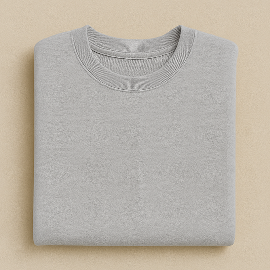 Sweat brodé unisexe personnalisable / Gris