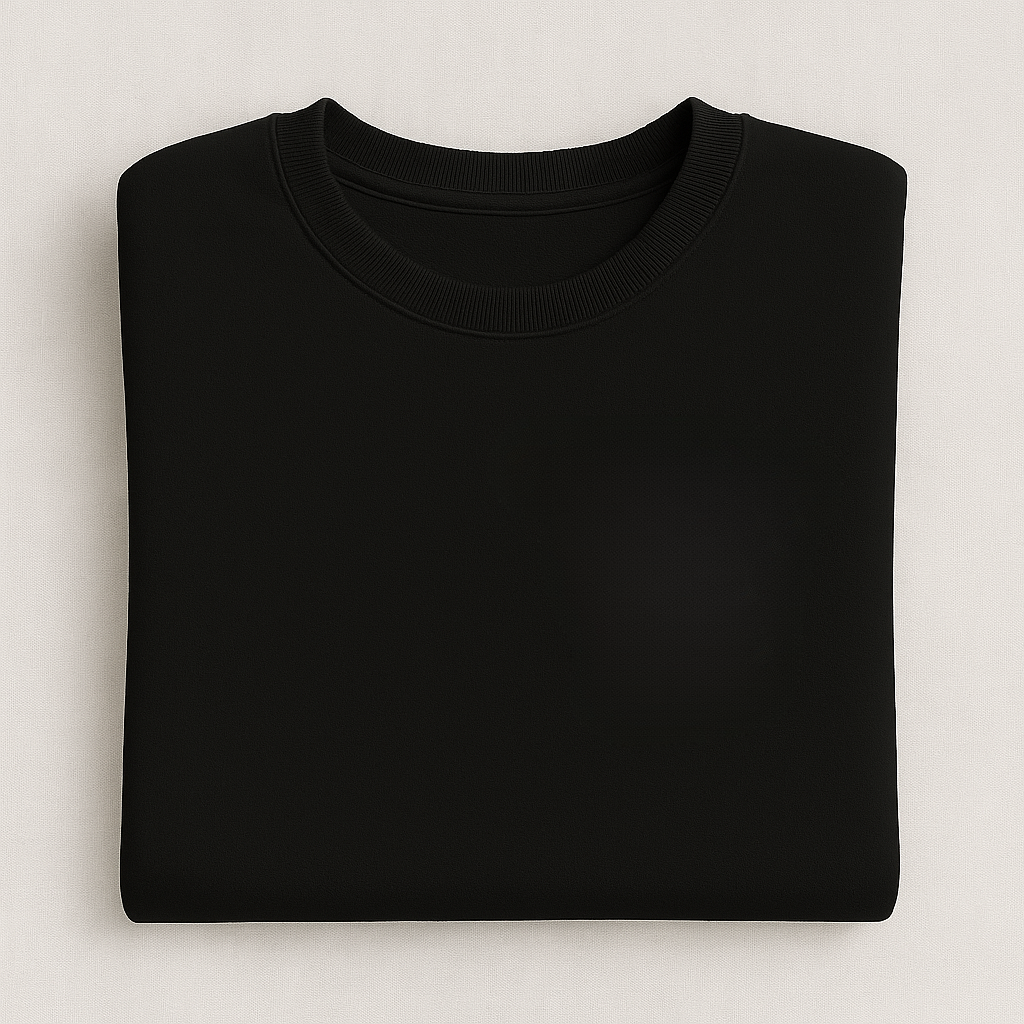 Sweat brodé oversize unisexe personnalisable / Noir