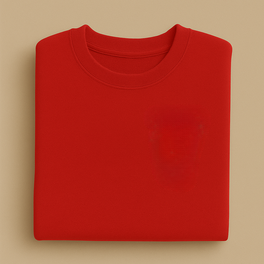 Sweat brodé unisexe personnalisable / Rouge