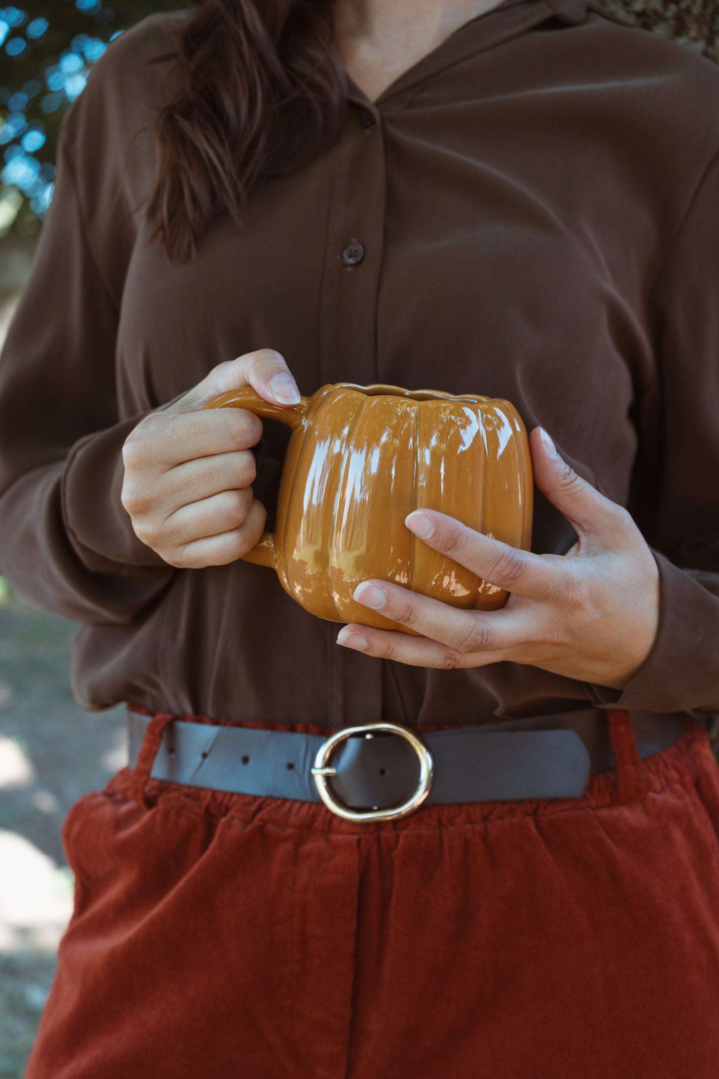 Grand Mug Citrouille - Terracotta
