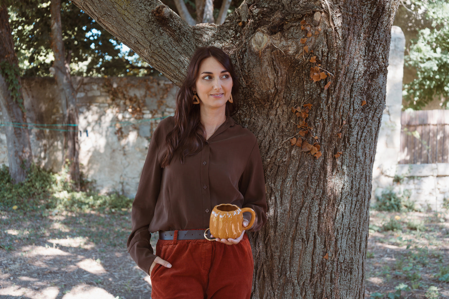 Chemise ample - Chocolat