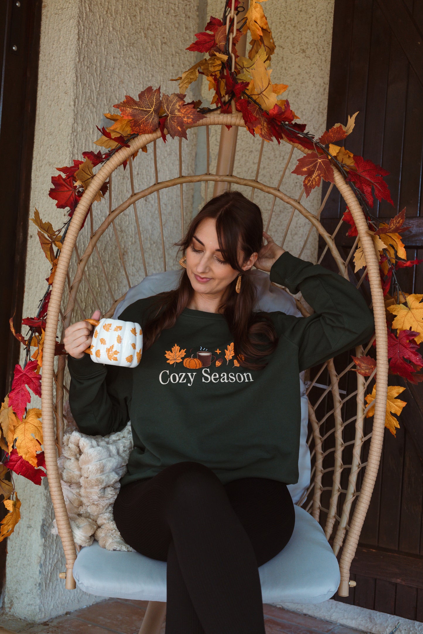 Sweat brodé "Cozy season"