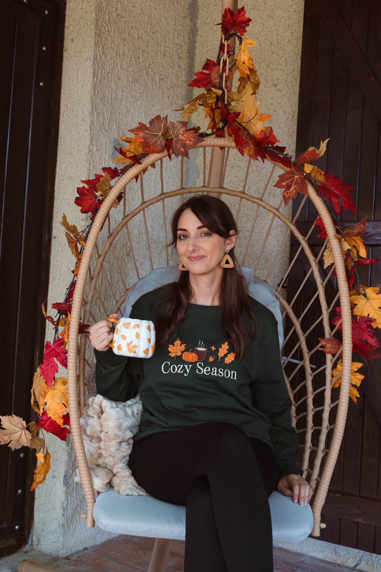 Sweat brodé "Cozy season"