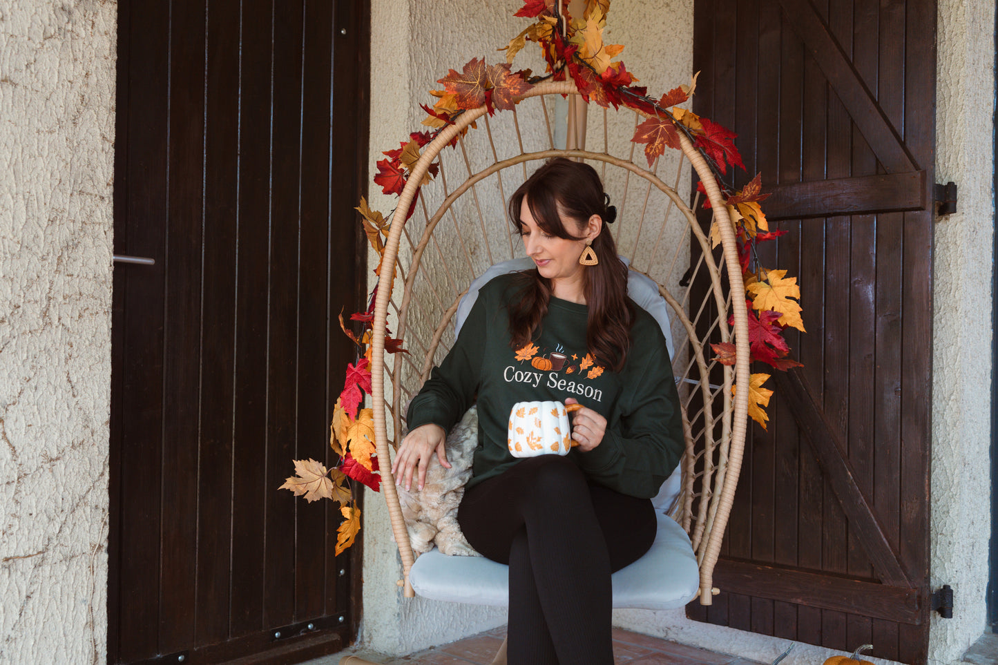 Sweat brodé "Cozy season"