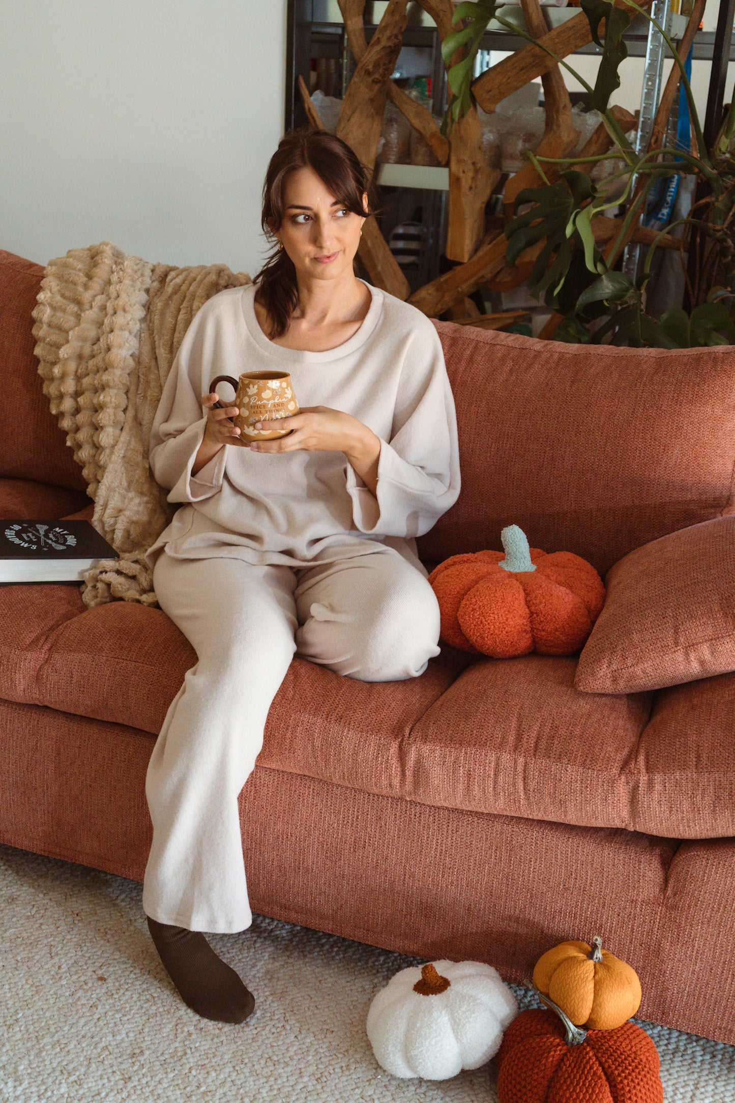 Ensemble Homewear cosy 🍁 - Beige (fabriqué en France 🇫🇷)