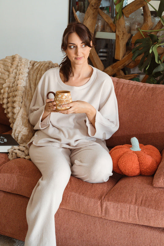 Ensemble Homewear cosy 🍁 - Beige (fabriqué en France 🇫🇷)