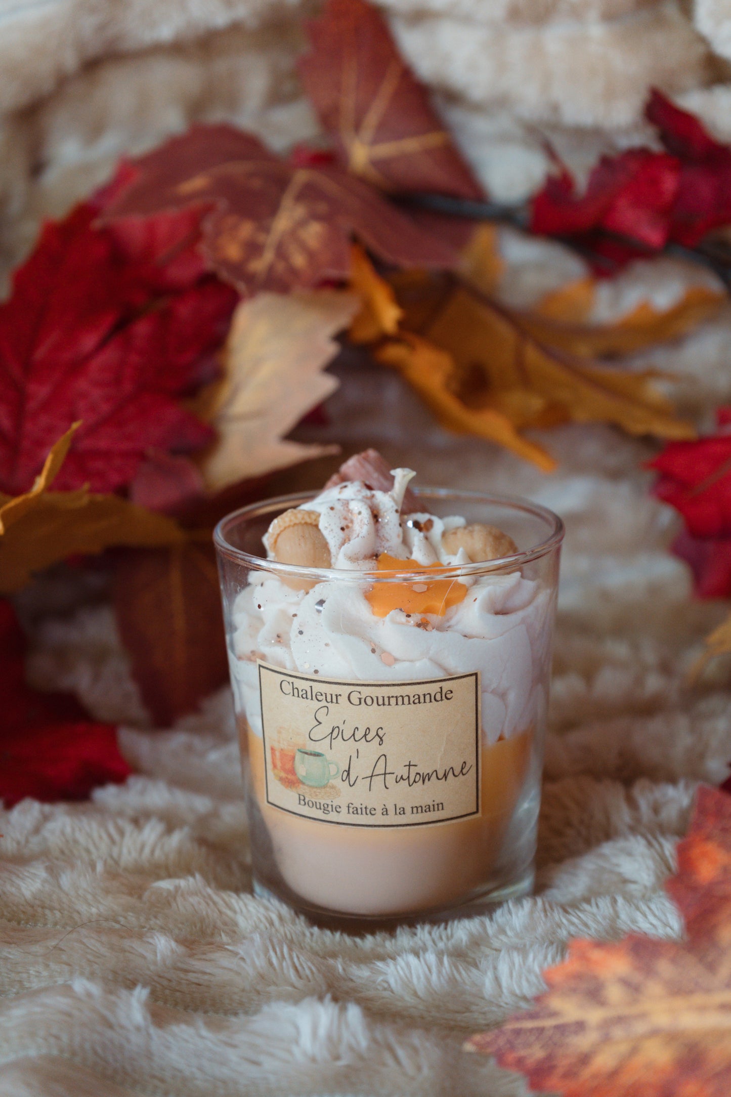 Bougie d'Automne ambiance relaxante