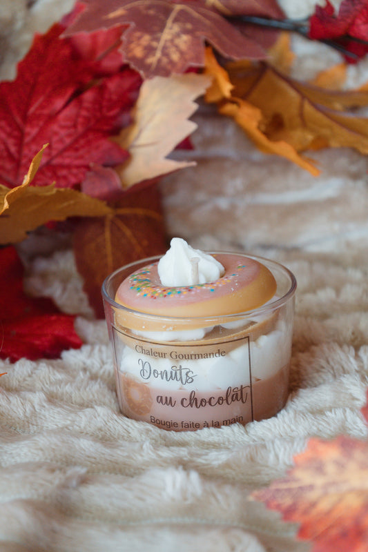 Bougie donuts chocolat