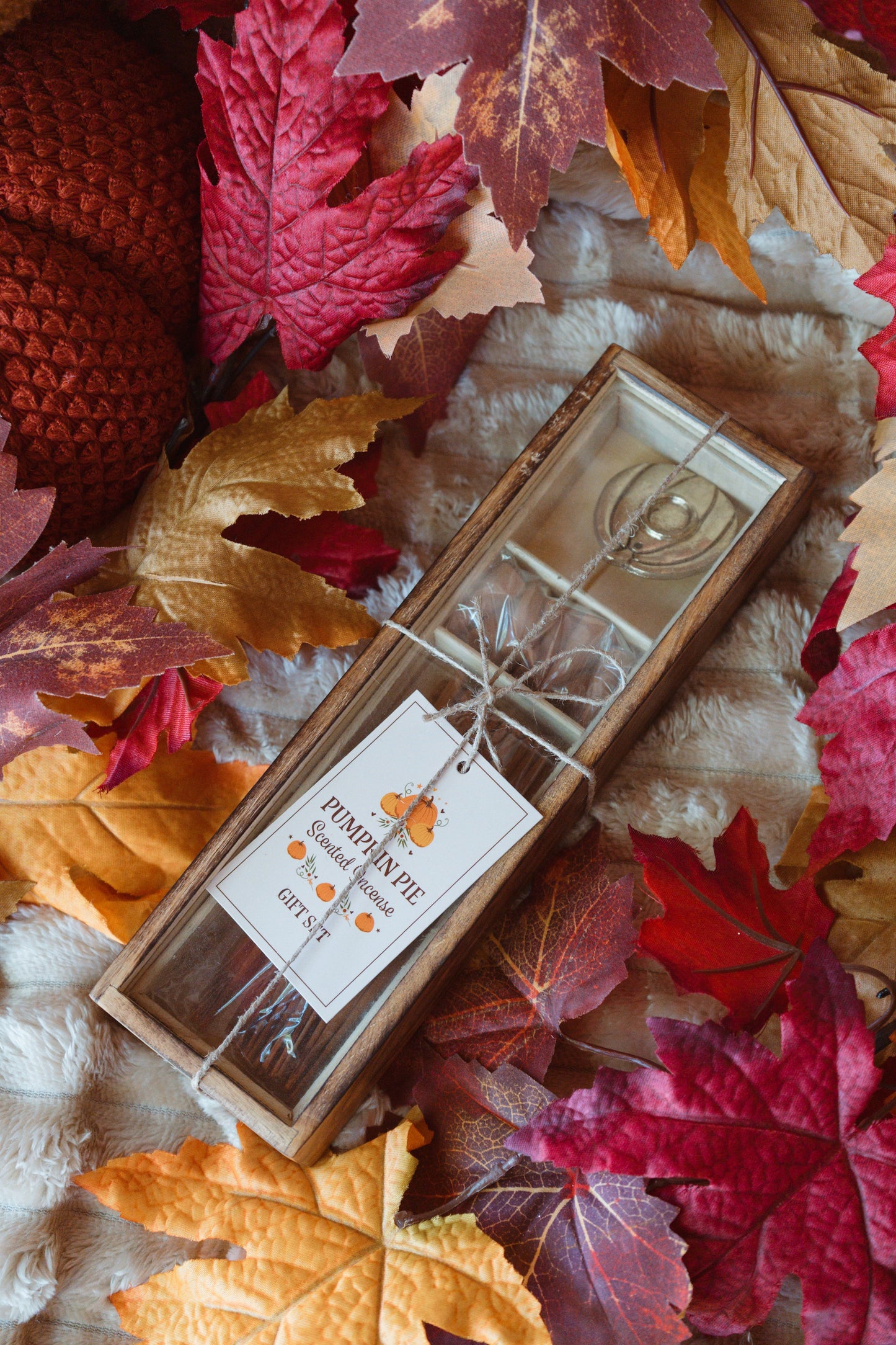 Coffret d'encens d'automne à la tarte à la citrouille 🎃