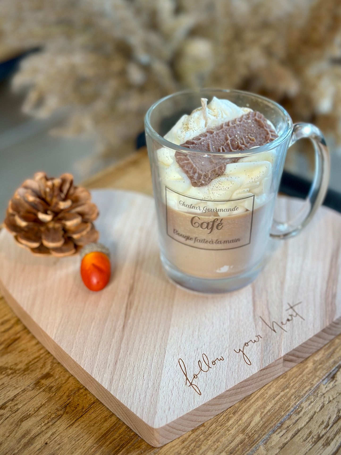 Bougie tasse à café (grand modèle)