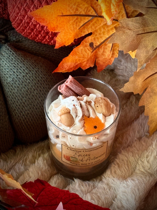 Bougie d'Automne ambiance relaxante