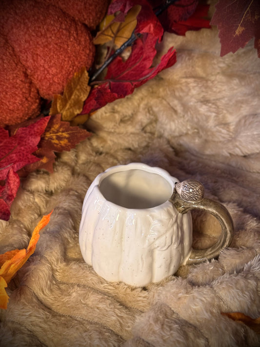 Mug Citrouille blanc - Hérisson
