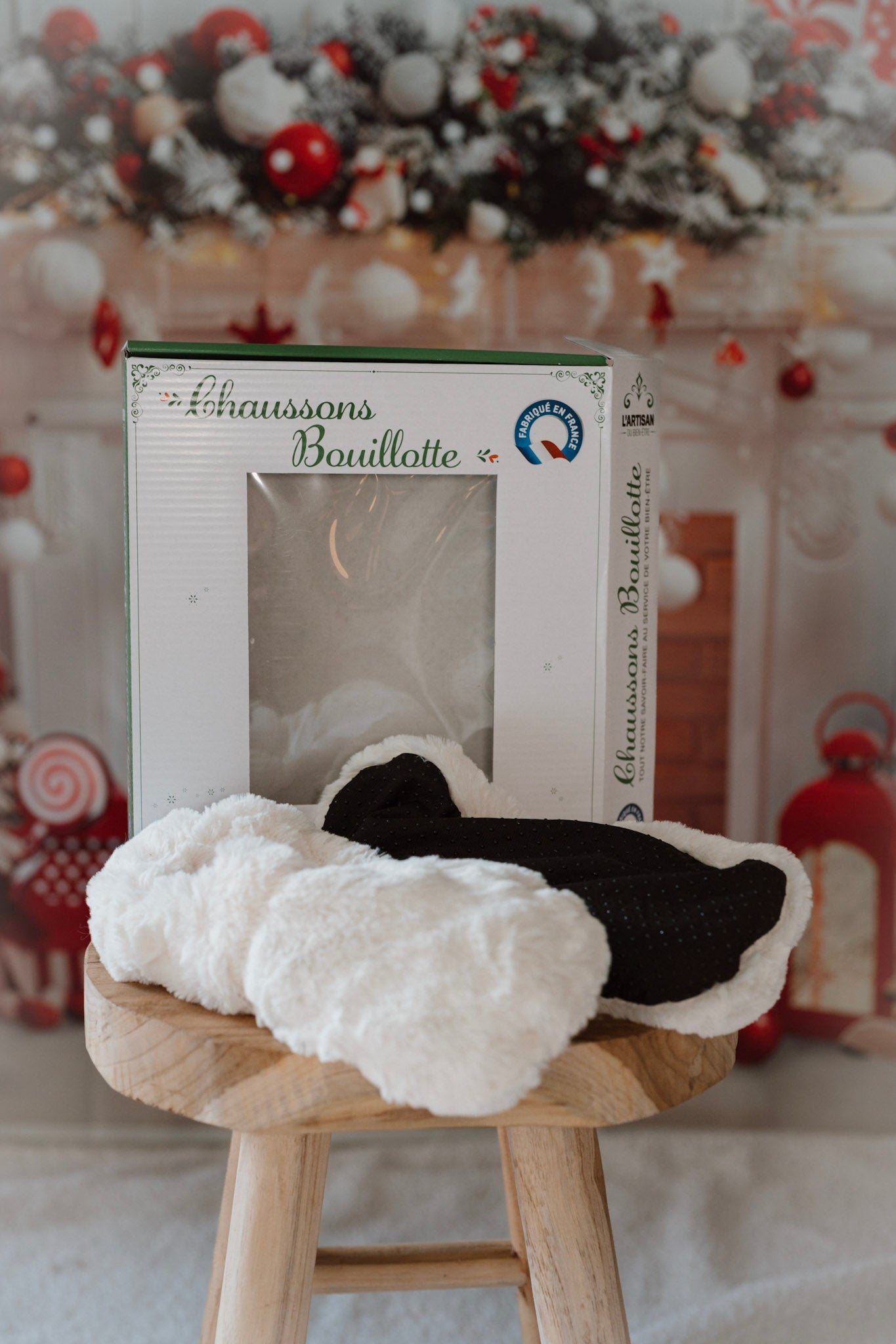 Chaussons bouillotte / beige