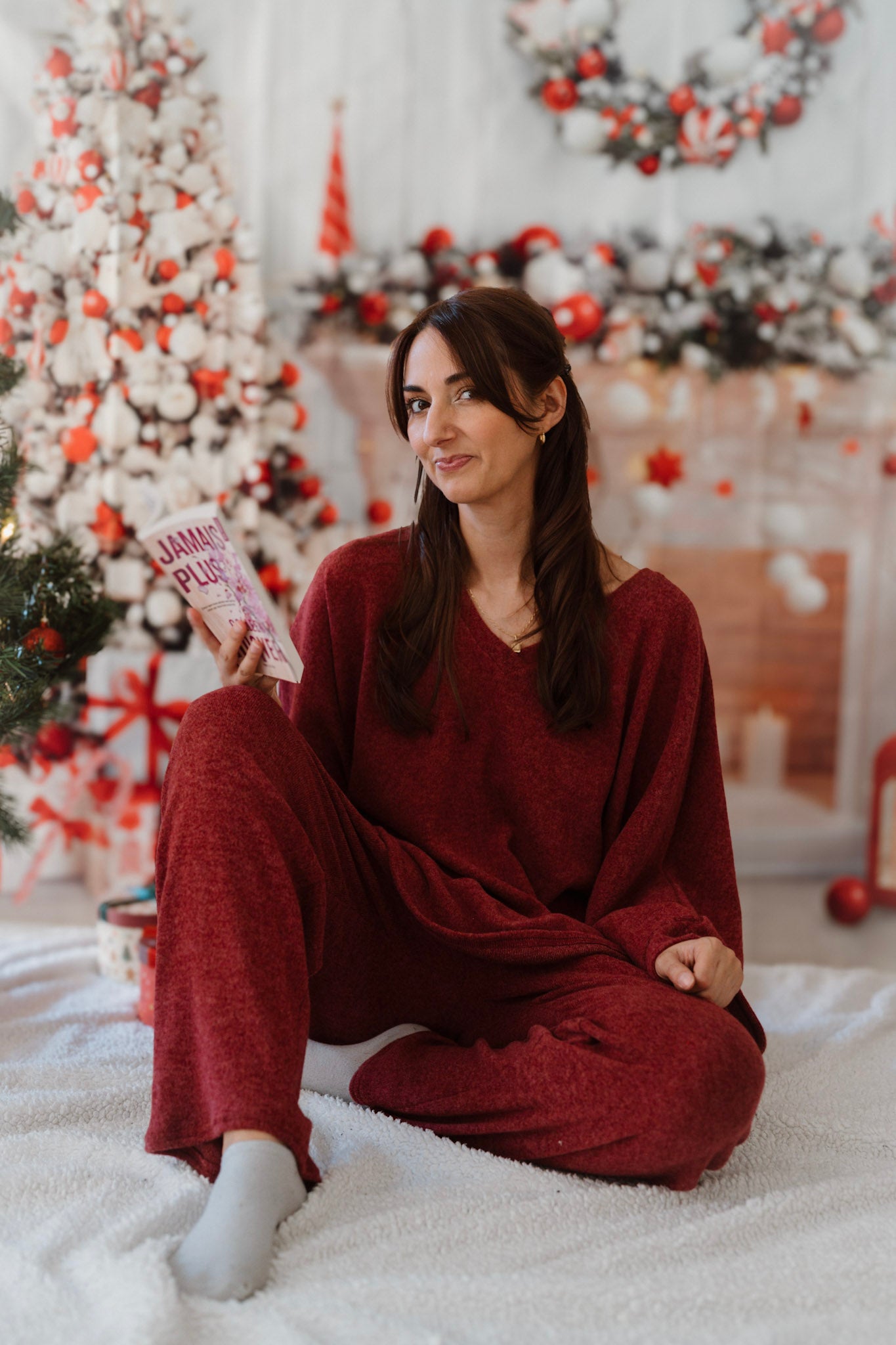 Ensemble Homewear cosy 🍁 - Bordeaux (fabriqué en France 🇫🇷)