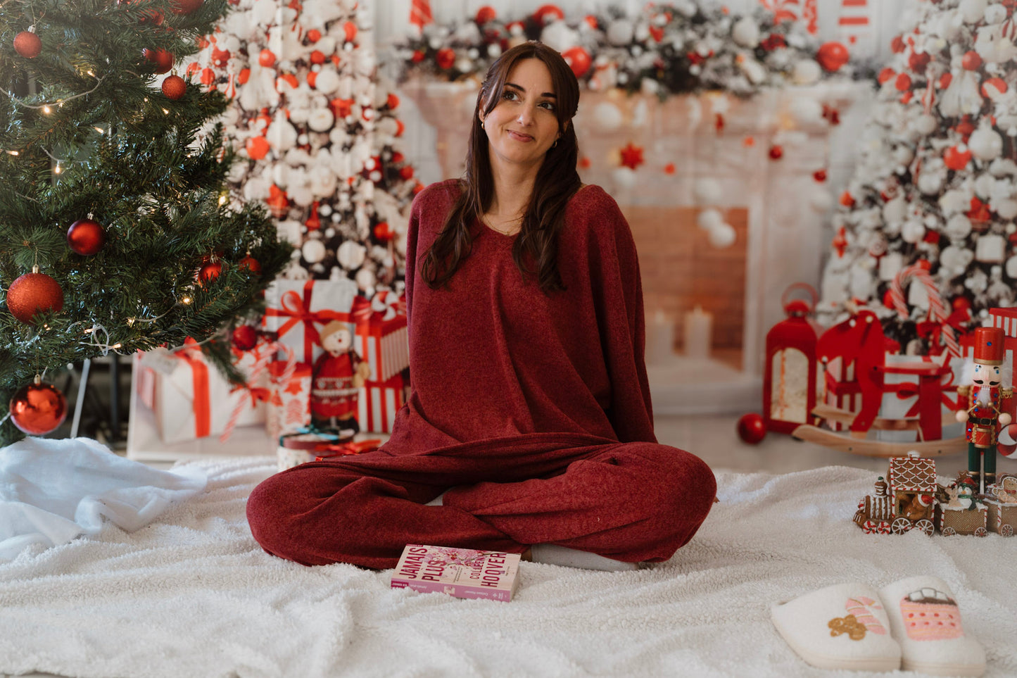 Ensemble Homewear cosy 🍁 - Bordeaux (fabriqué en France 🇫🇷)