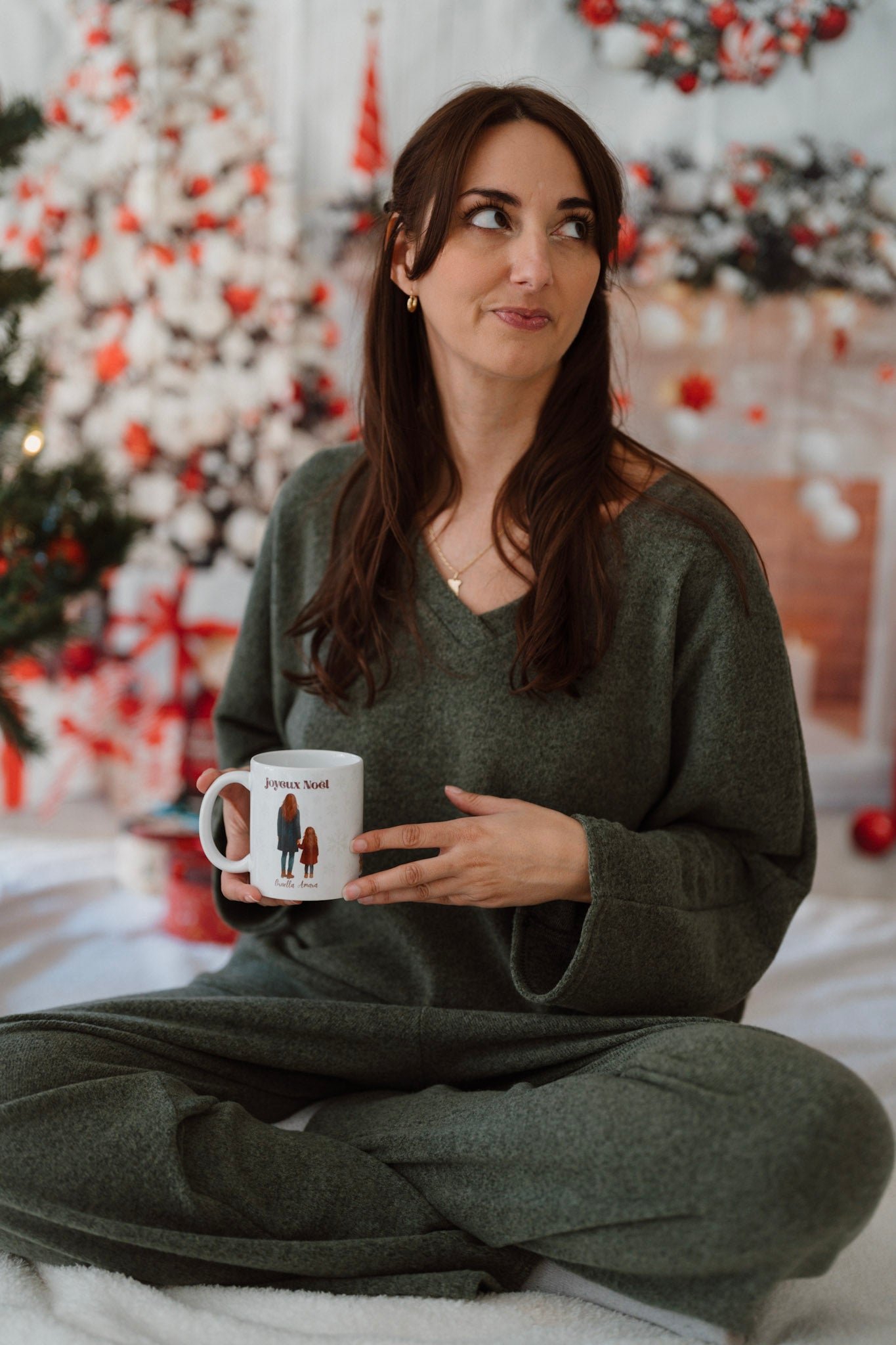 Ensemble Homewear cosy 🍁 - Kaki (fabriqué en France 🇫🇷)