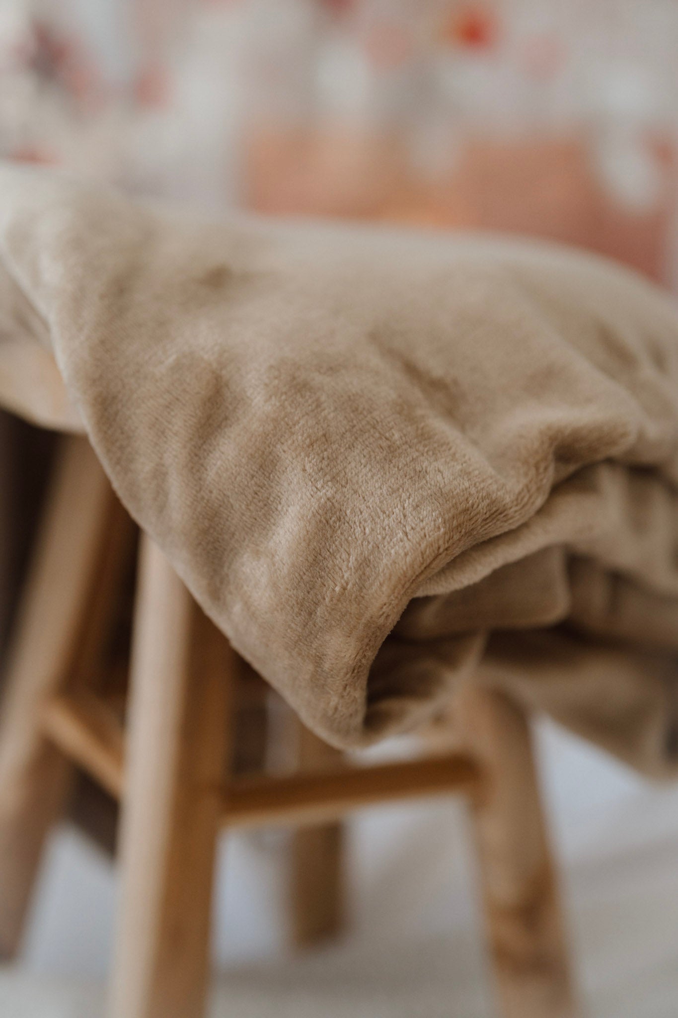 Plaid personnalisable en broderie / Taupe