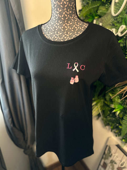 T-shirt noir cintré personnalisé