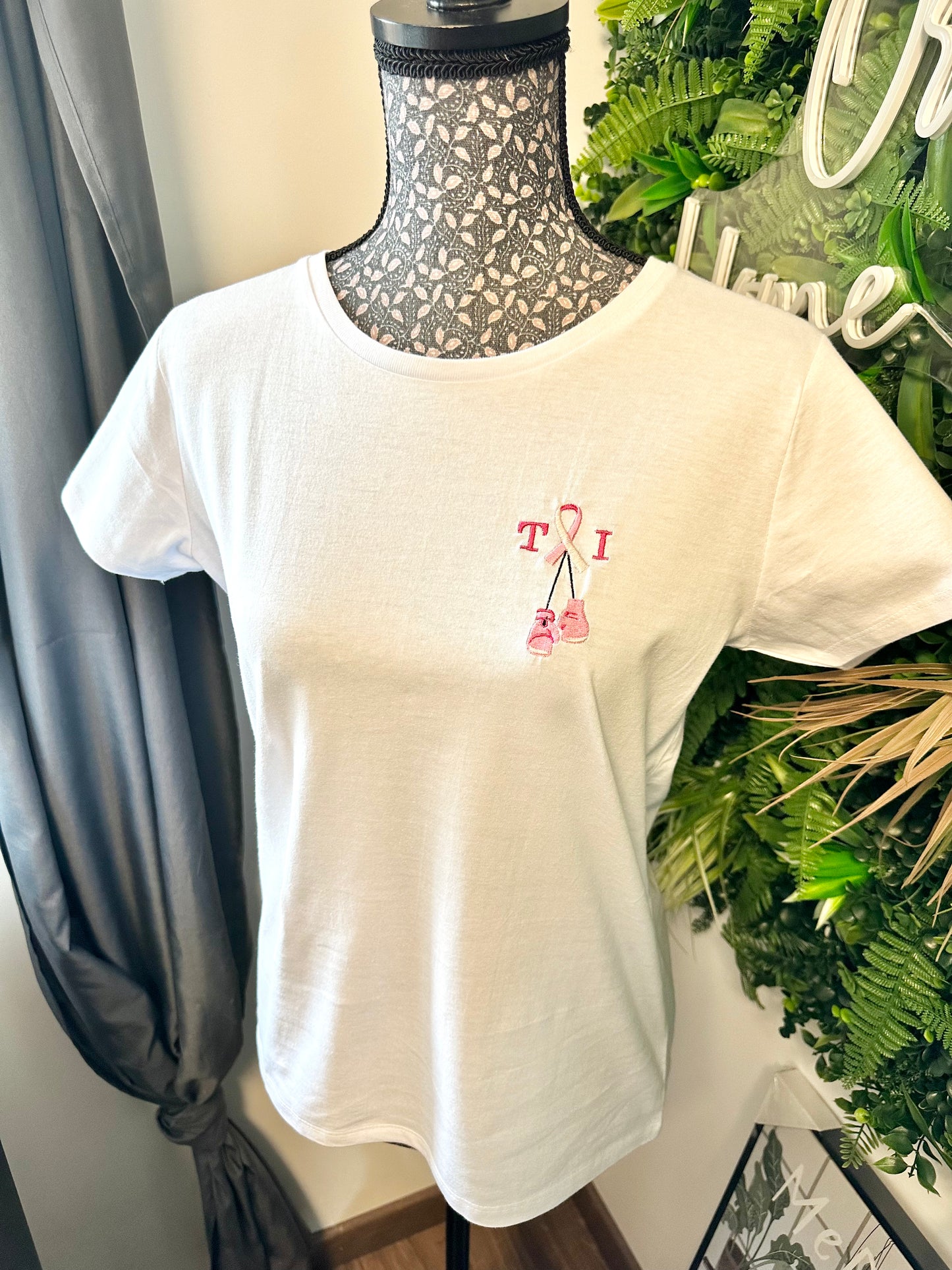 T-shirt blanc droit personnalisé