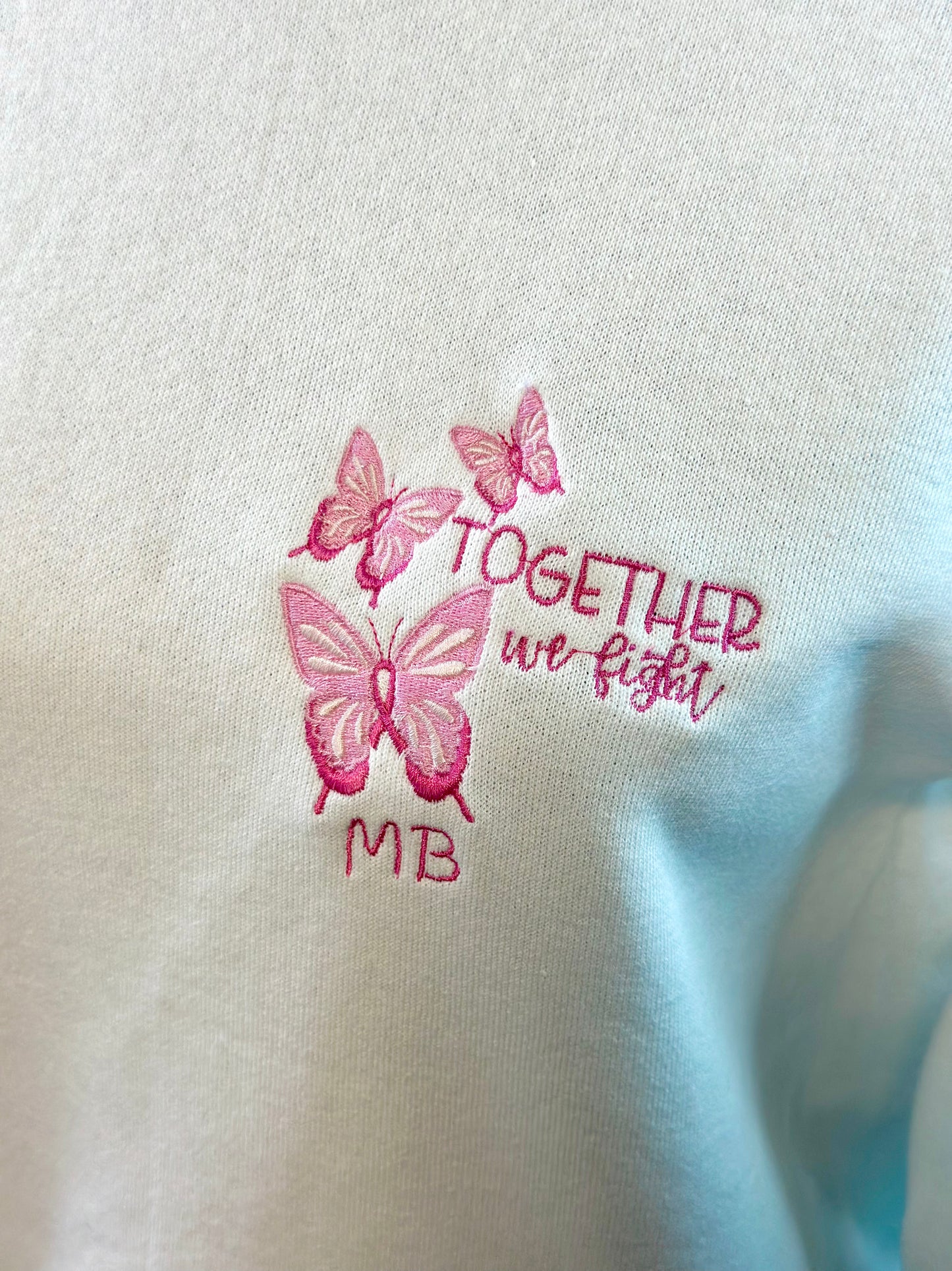 Sweat brodé unisexe personnalisable / Beige