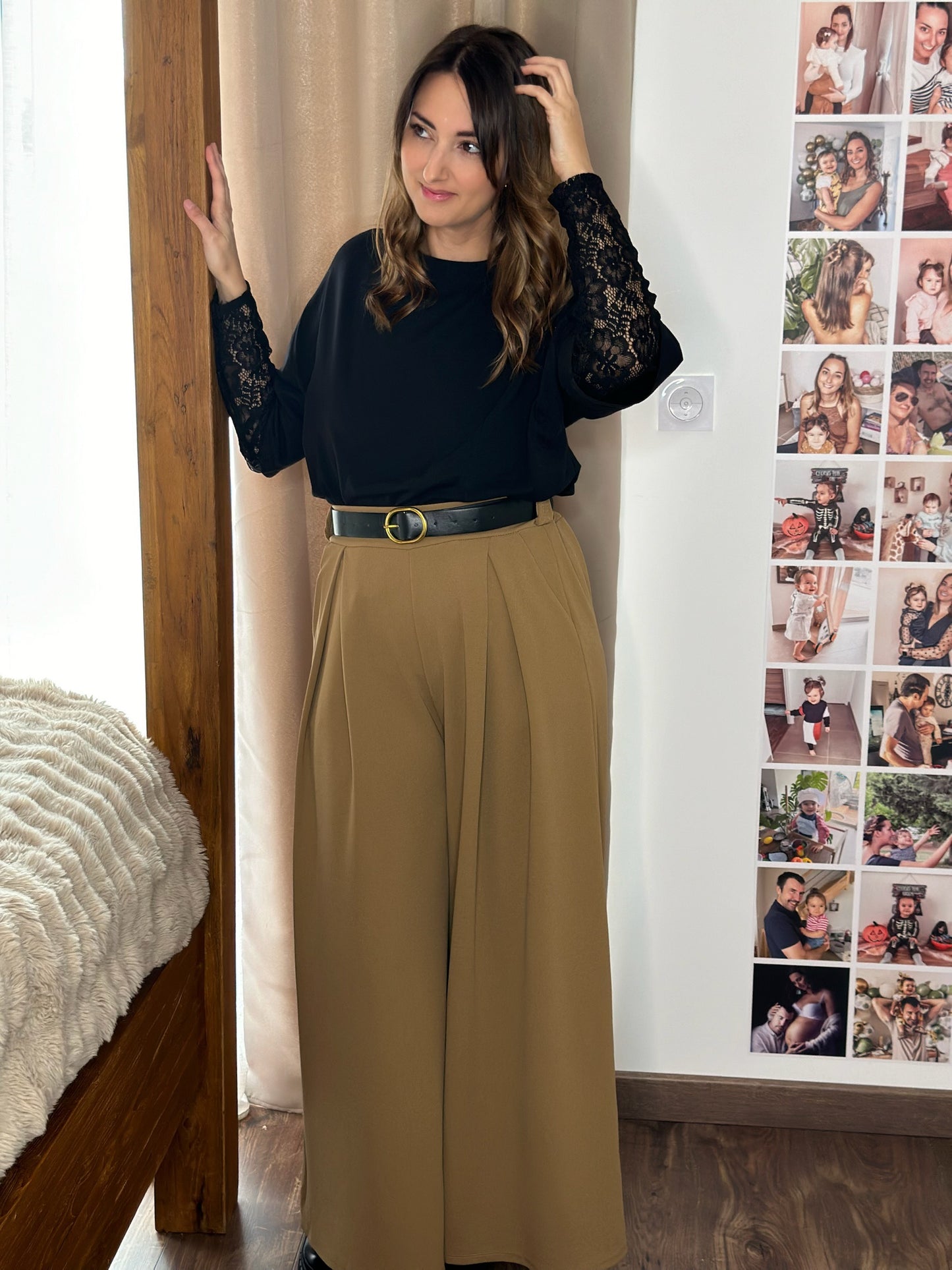 Pantalon Tilia à pinces / Camel