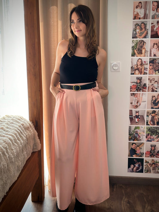 Pantalon Tilia à pinces / Rose