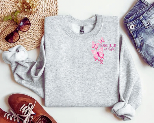 Sweat brodé unisexe personnalisable / Gris