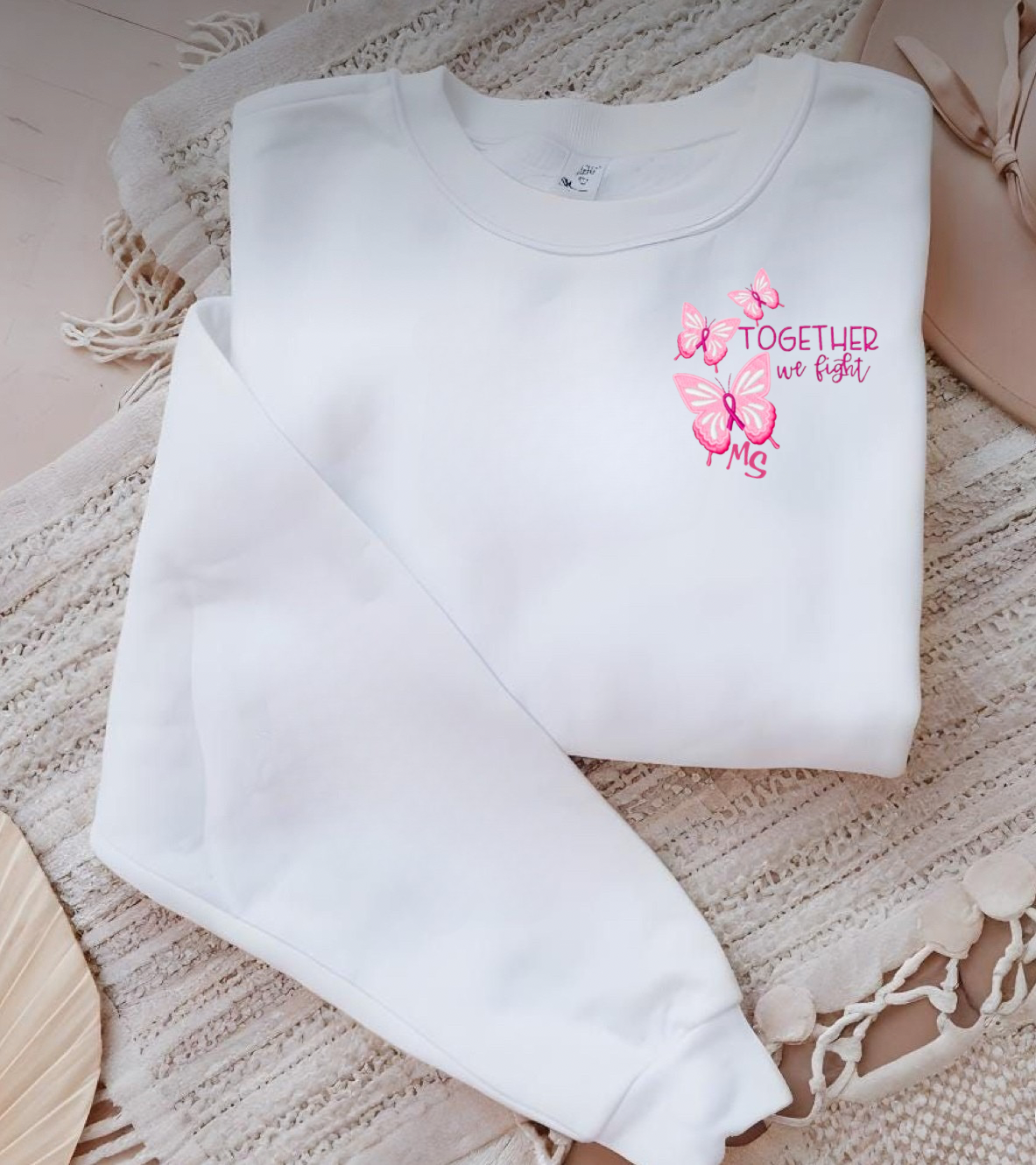 Sweat brodé unisexe personnalisable / Rouge